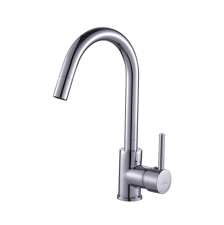 Professional Supplier Chrome Kitchen Faucet, 304 Stainless Steel Long Neck Kitchen Faucet