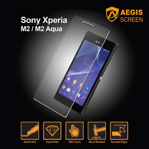 Anti-scratch tempered glass screen protector for blu-life-play for SONY-XPERIA-M2M2-AQUA
