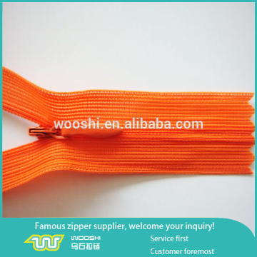 5# nylon close end zipper invisible polyester zipper