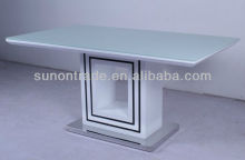 glass top rectangular wooden dining tables