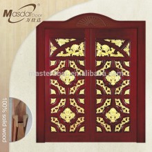 Antique Chinese solid wood security double doors for home