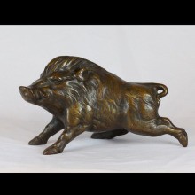 Hot sale custom metal sus scrofa bronze plush wild boar for sale