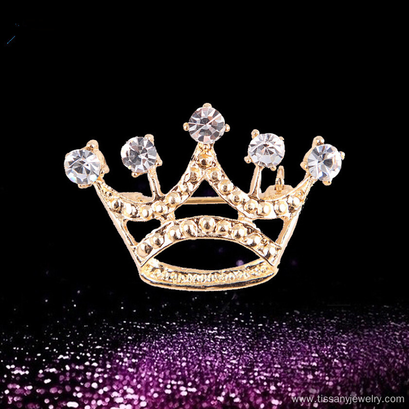 New design crown brooch pins