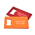 Abrebotellas de metal en blanco personalizado para tarjetas de crédito