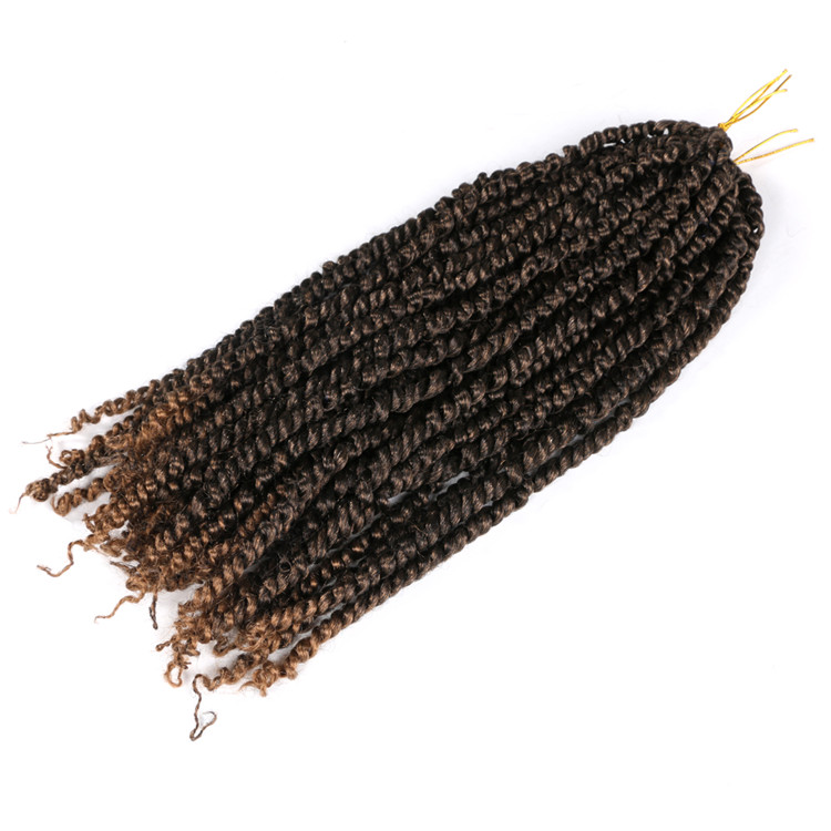 18inch Pre twisted Passion Twists Crochet Braids Pre-loop Senegalese Spring Twist Ombre Braids Synthetic Crochet Braiding Hair