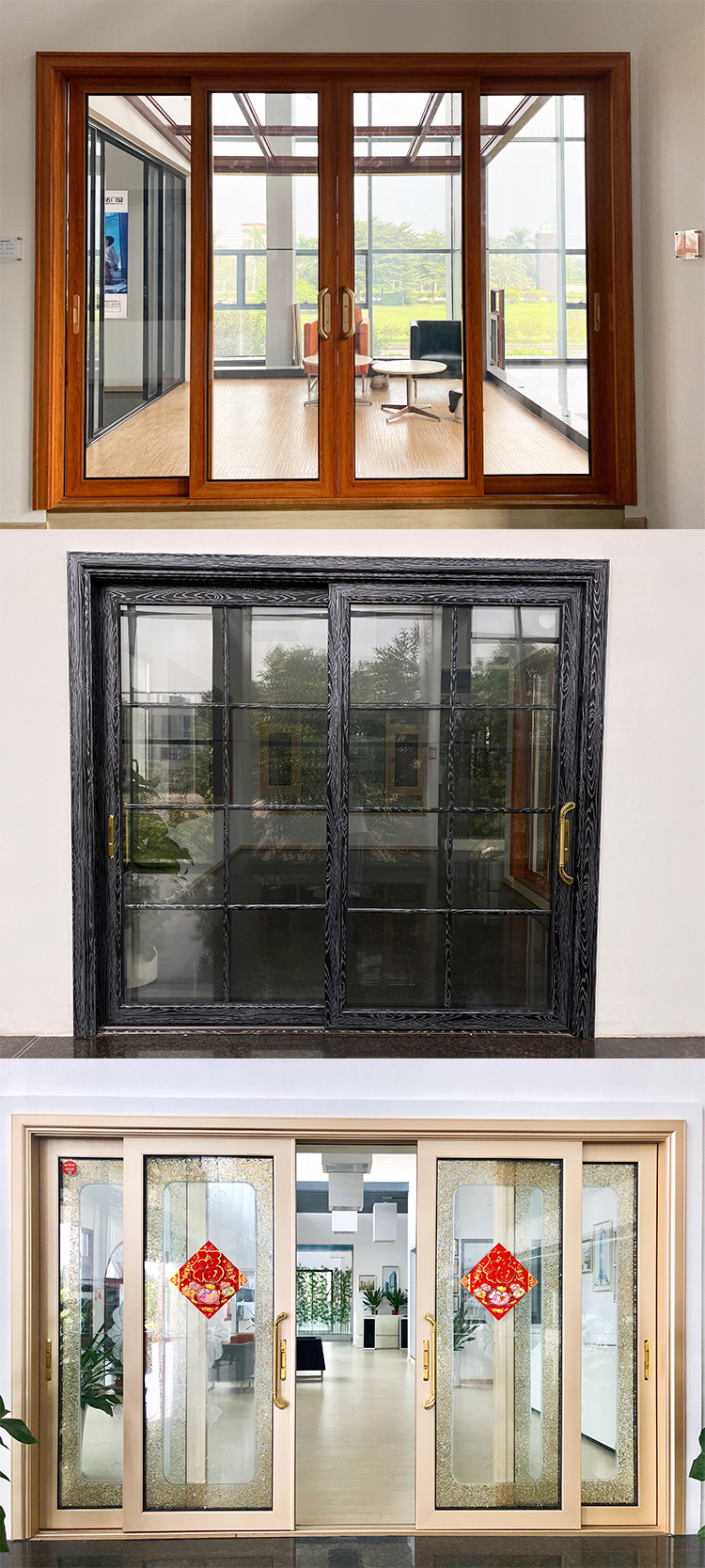 Triple Glazed Aluminum Thermal Break Casement Windows And Doors For ...