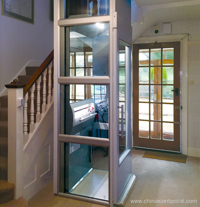 400kg Home Elevator VVVF MRL