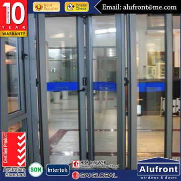 Australian standard aluminum extrusion profiles bi folding doors as per AS/NZS2047 AS/NZS2208 & AS/NZS1288