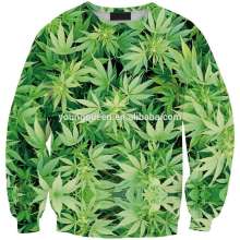 WY12 Printing leaves sweater pullover long-sleeved sweater wholesale