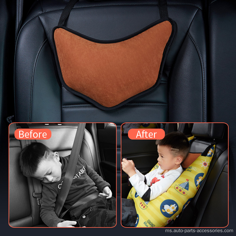 Bantal leher kereta laras panas yang boleh dilaraskan dengan kulit yang mesra kulit