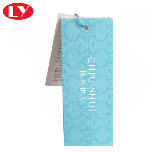 Customized product paper hangtag with custom logo