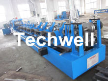 Automatic Steel Purlin Roll Forming Machine With Plc Control System For Cee Zee Purlins