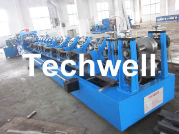 Automatic Steel Purlin Roll Forming Machine With Plc Control System For Cee Zee Purlins