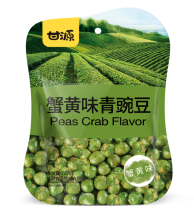 Tasty crab roe flavor green pea snack food