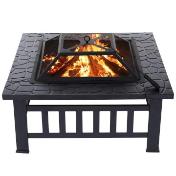 Wholesale 32 Inch Indoor Brazier Pan Wood Burning Steel Garden Barbecue Fire Pit Brazier Grill