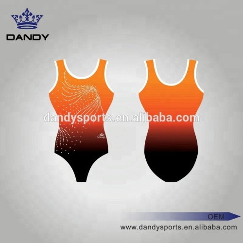 Sublimation Girls Sleeveless Gymnastic Leotards