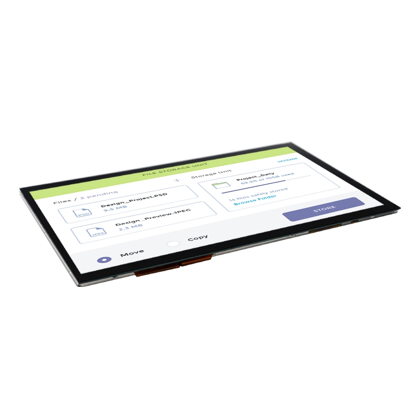 High Brightness 10.1 Inch 40 Pin TFT LCD Display Capacitive Touch Screen with Resolution 1280*800