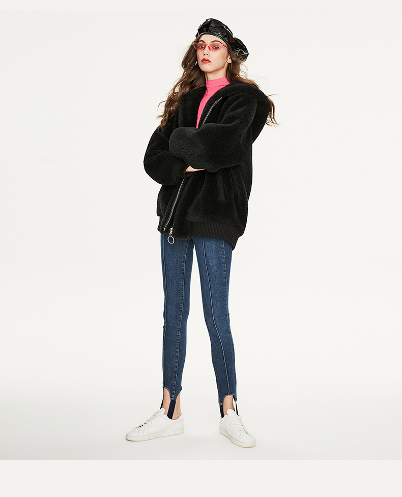 Winter Women Zipper Sherpa Hoodie