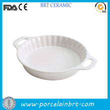 Simple Ceramic Pie Plates Wholesale with Handle
