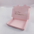 Pink Paper Flatpack Gift Beauty Cosmetic Box