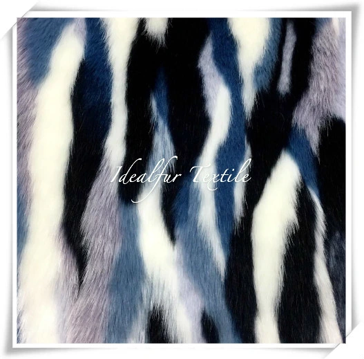 New Color Jacquard Fashion Faux Fur