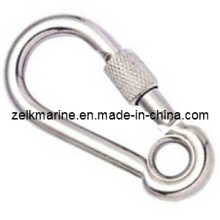 Stainless Steel Carbine Hook with Eye and Screw
