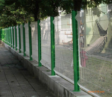Residential Wire Mesh Fence Panel in Poland