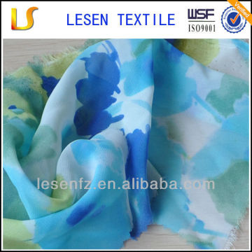 Hotsale cheap digital printing on chiffon fabrics