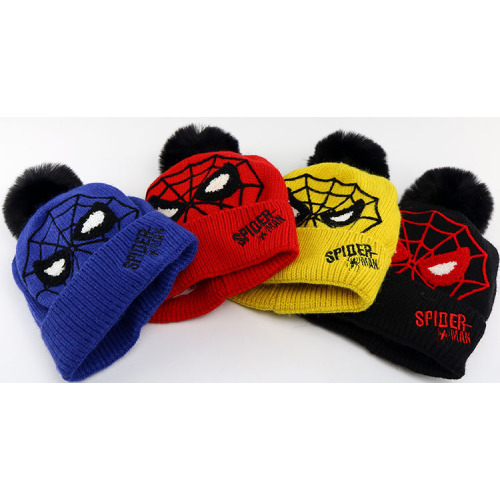 Bonnet Spiderman pour les enfants d&#39;hiver