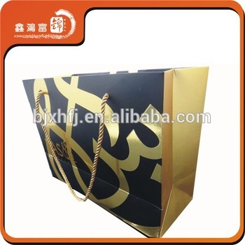 Luxury elegant design emboss paper bag