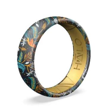 Two Color Silicone Finger Ring - Custom Silicone Gift for Weddings