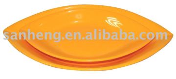 Melamine leaf plate set