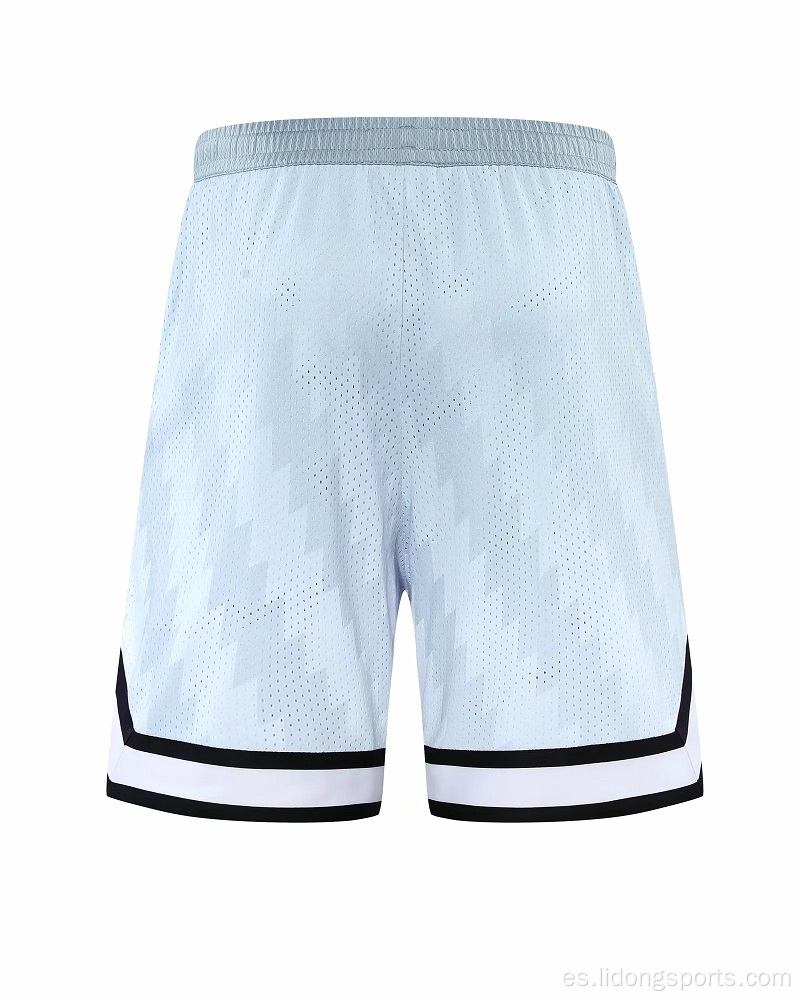 Nuevos pantalones cortos de baloncesto para hombre de malla cortos para hombres corriendo