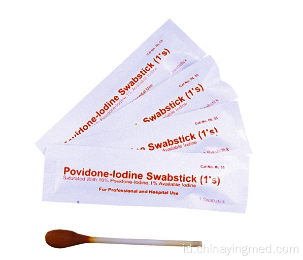 Swabstick povidone-iodine medis steril sekali pakai