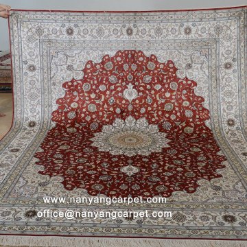 8'x10' Handwoven Pure Silk Traditional Oriental Carpet