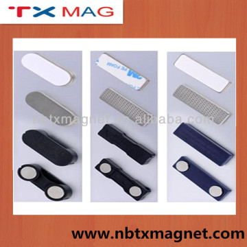 magnetic plastic badge holder