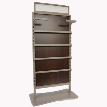 fashion display floor stand with advertising back panel