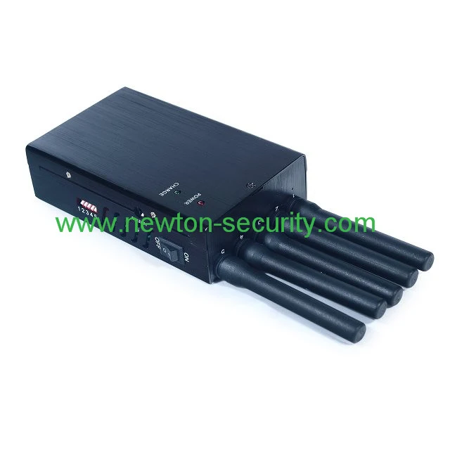 5 Antenna Portable 3G/4G GPS Wi-Fi Cell Phone Jammer
