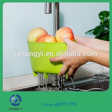 Multi-fuction Kitchen Plastic Draining Basket for Washing Vegetable&Fruit