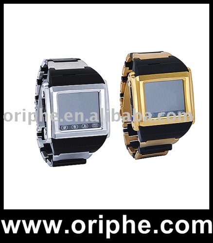 Touch Screen GSM Watch Mobile Phone Support T-flash card, up to 2 GB memory (OWM0010)