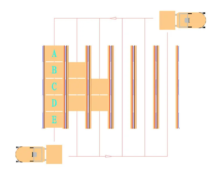 Warehouse Pallet Style Drive in Storage Rack