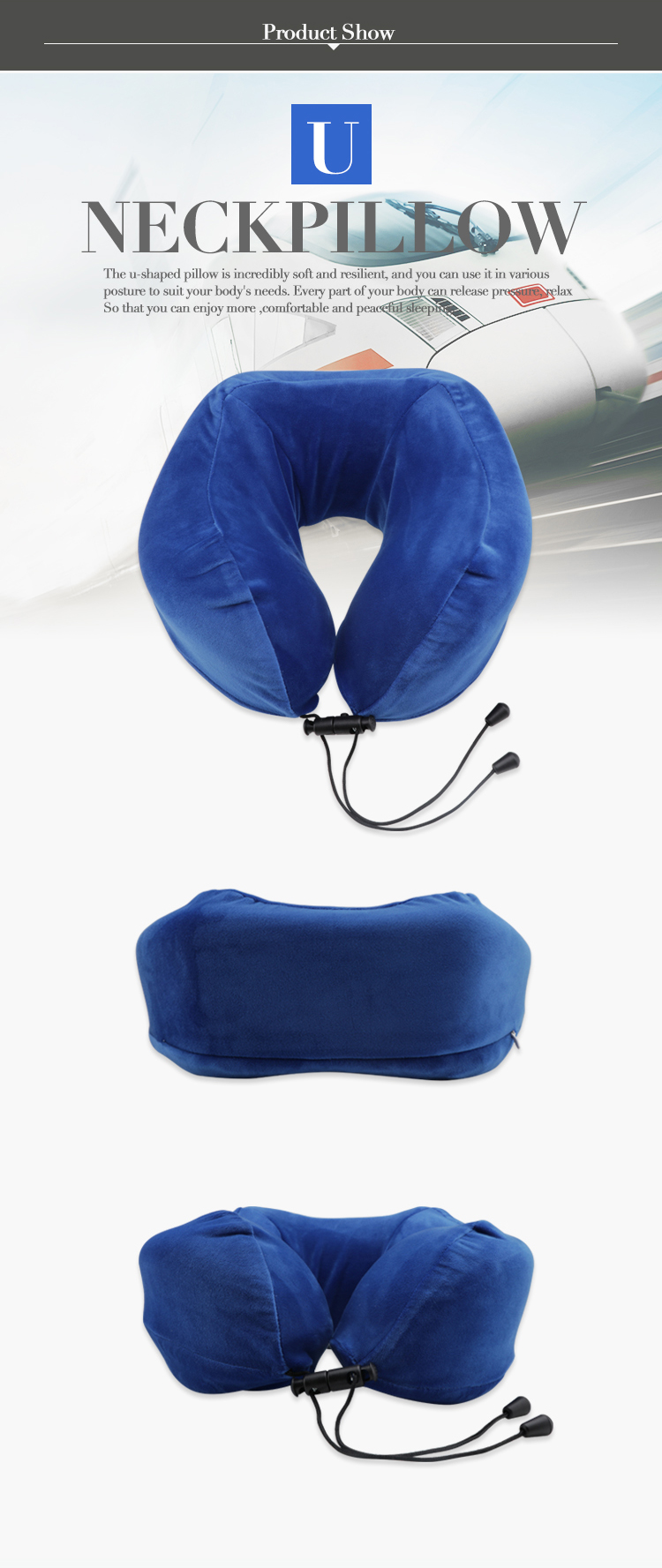 SPONDUCT Memory Neck Pillow Travel Set Airplane,Car Pillow Neck,Travel Neck Pillow Custom China