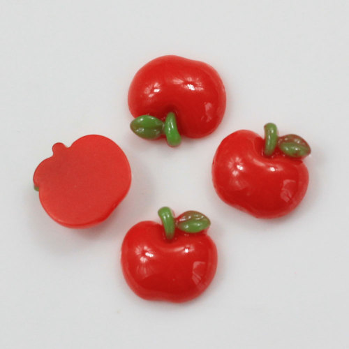 Mini Red Fruit Resin Beads 100pcs / bag
