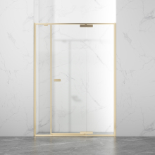 Alcove Hinge Tempered Glass Shower Enclosure