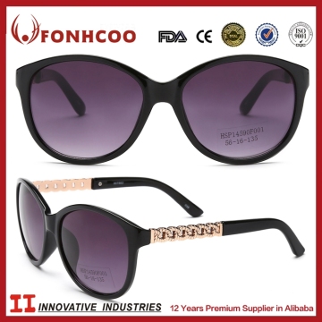 FONHCOO Hot Selling Products Fashion Black Hollow Out Custom Logo Printed Lenses China Sunglass For Women