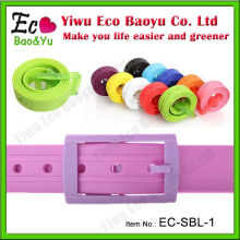 Custom Silicone Belt Plastic Buckle Belt