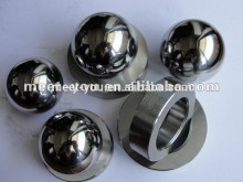 making ball-bearing and ball seat valve using polishing tungsten carbide