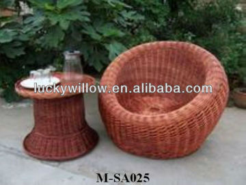 willow material wicker sofa for homes & garden