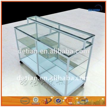 Shanghai modern glass aluminium display cabinet metal rack metal display stand portable shelf metal countertop display rack