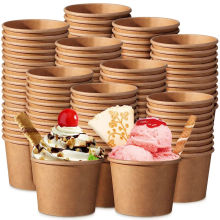 Freely Offer Sample Bio-degradable Disposable Paper Cups for Ice Cream